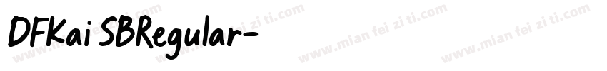 DFKai SBRegular字体转换